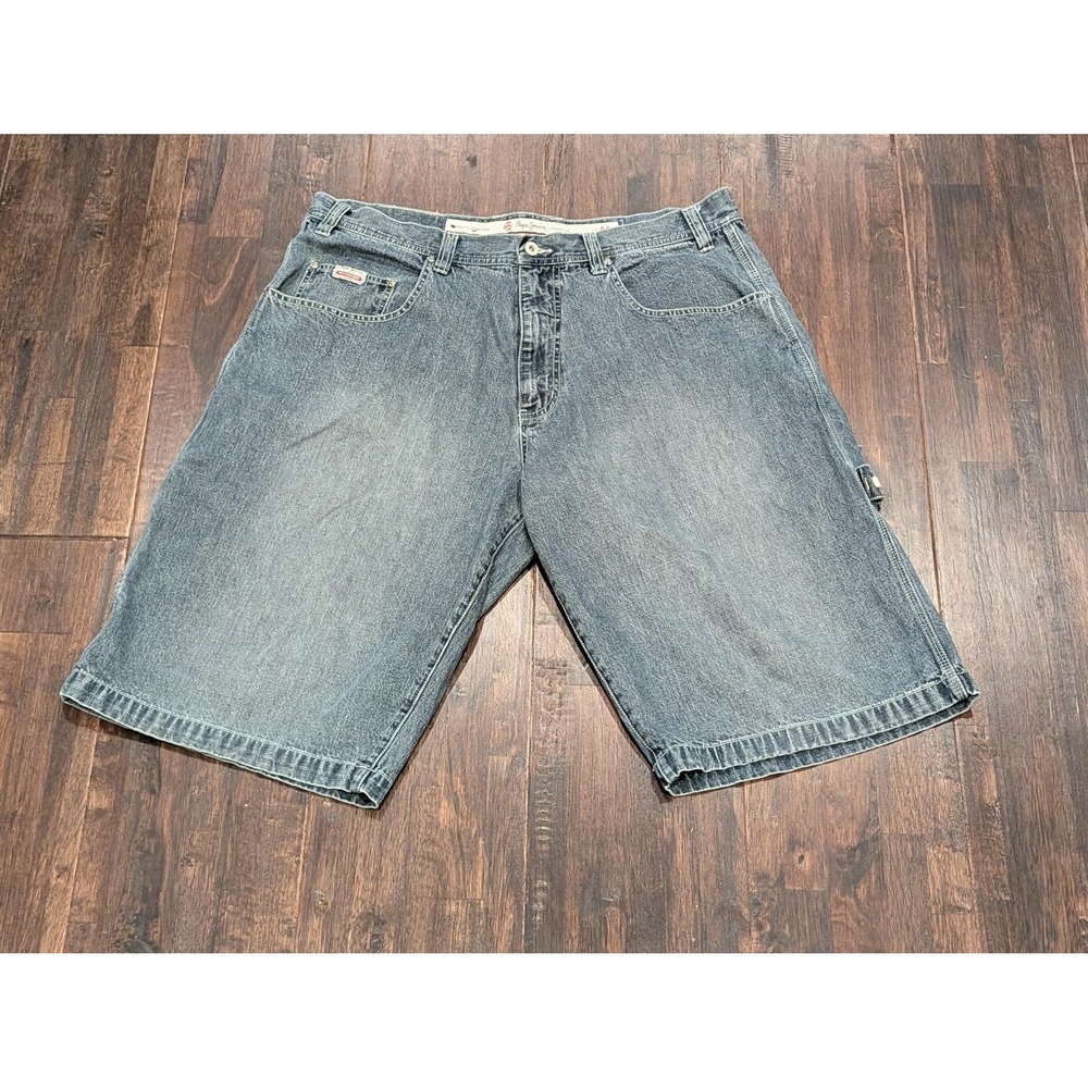 Y2K Pepe Jeans Jorts Mens 40 Blue Denim Carpenter Utility Hammer Loop Shorts